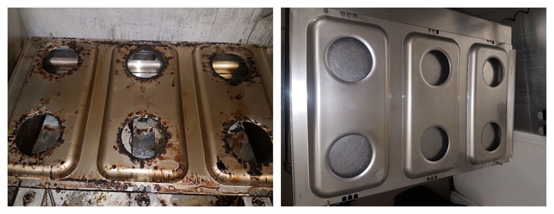 iQ Group Water and Air Hygiene Grease Cleaning Before and After